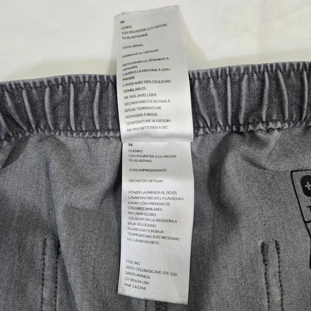Figs Scrub Pants Mens LG Graphite Gray Technical Collection Style 32x32 Cargo